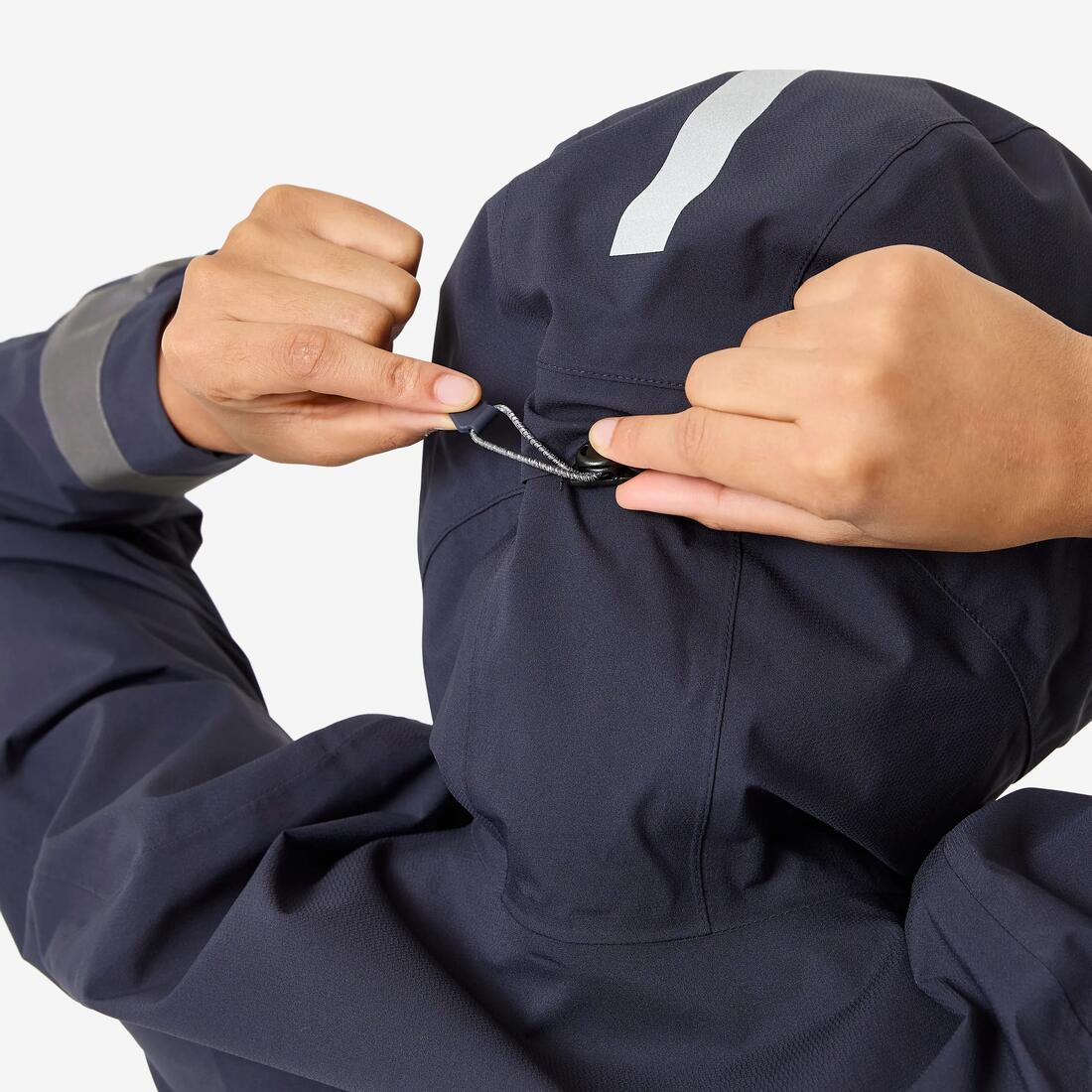 VESTE PLUIE VELO VILLE VISIBILITE NUIT 540 FEMME BLEU MARINE