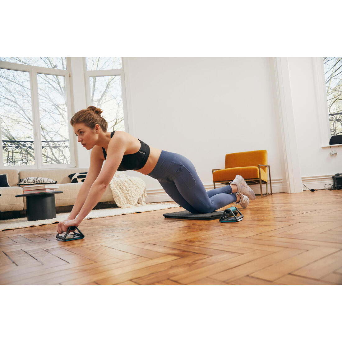 Poignées pour pompes de musculation 4 en 1 - Push up & slide