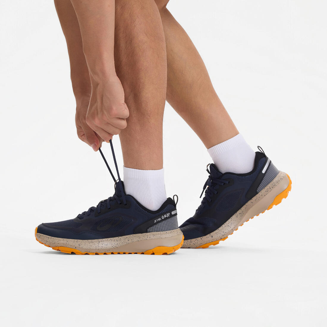 Chaussures de running route et trail homme, jf 190 grip bleu foncé