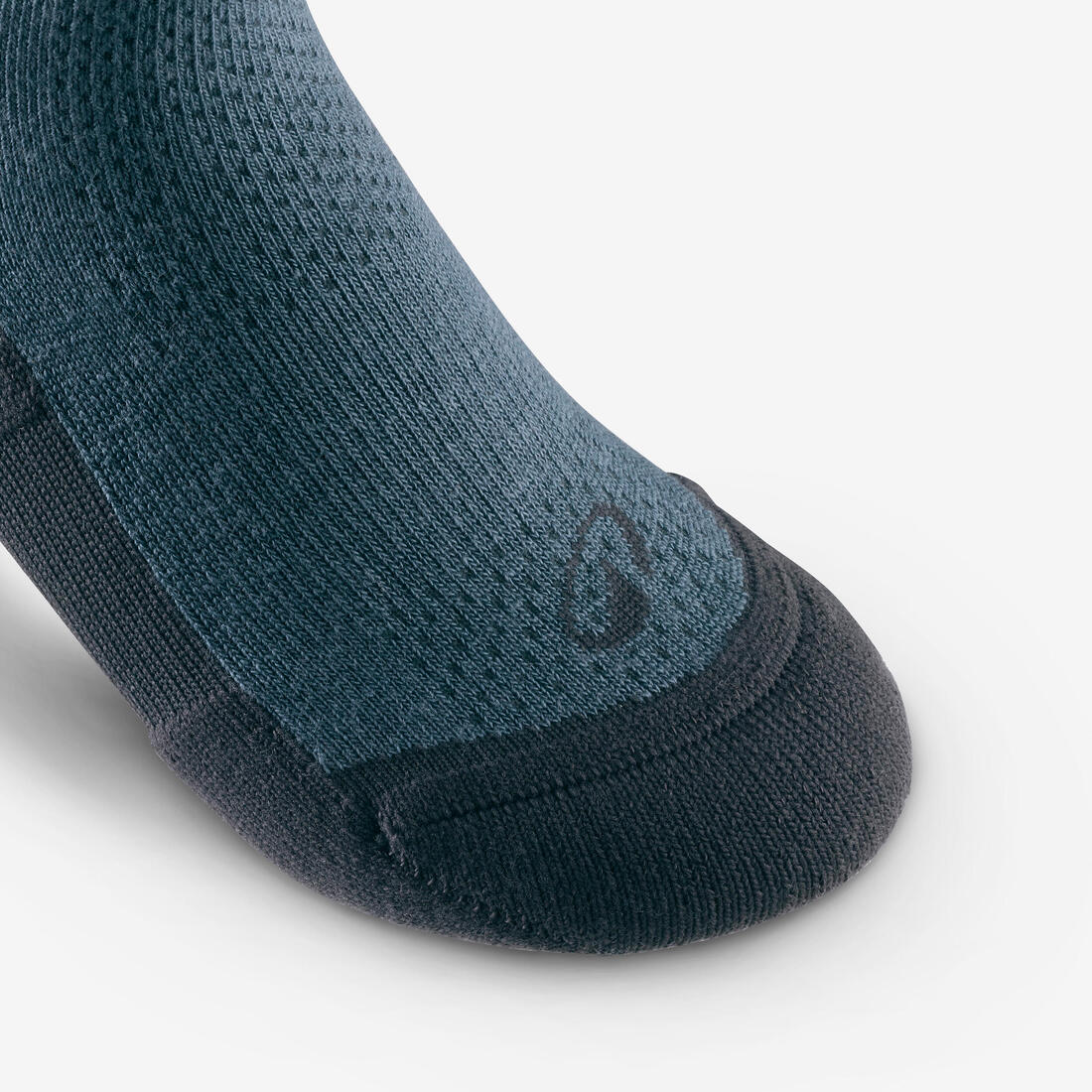 Chaussettes de randonnée mid (2 paires) 23 au 38 enfant, Hike 100 gris