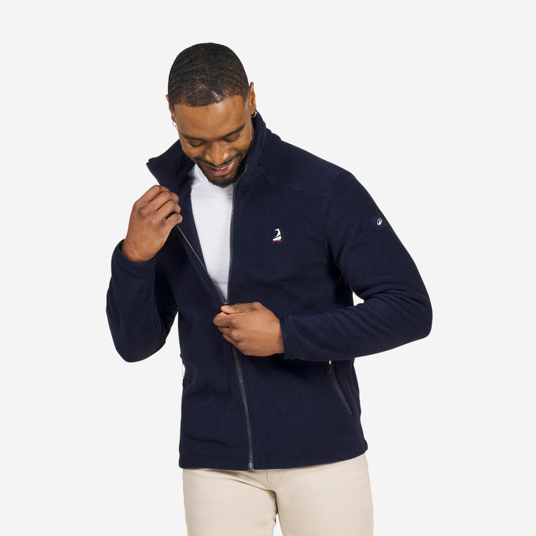 Polaire chaude de voile homme, 100 chiné