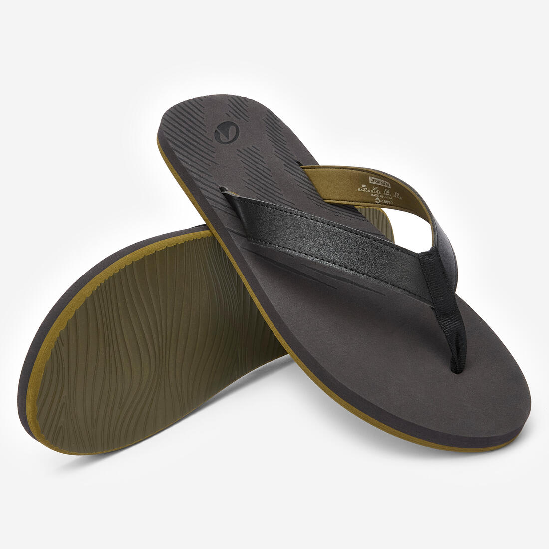 Tongs homme, 150 gris foncé