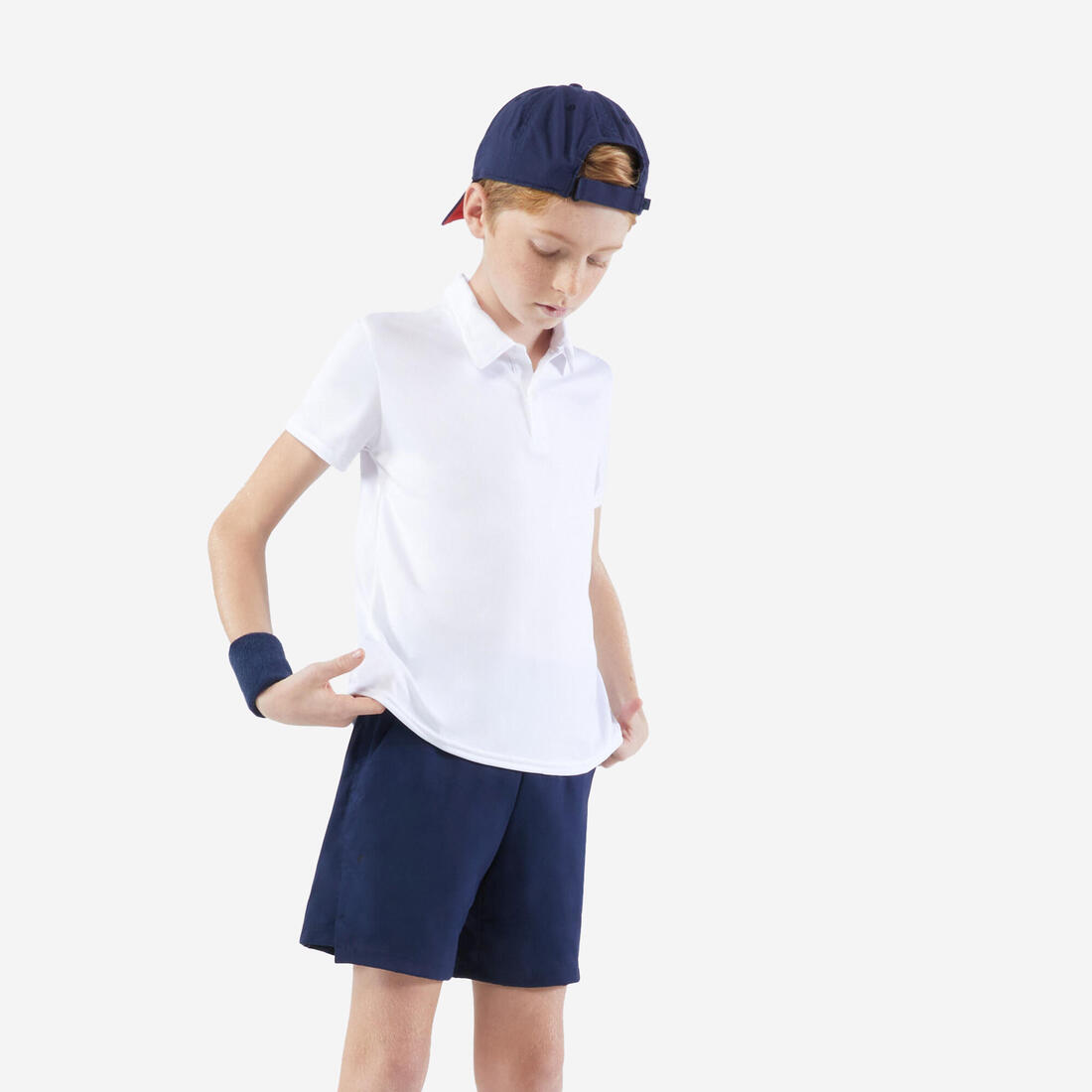 Polo de tennis enfant - TPO100 blanc