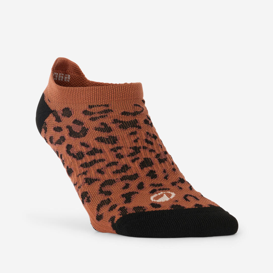 Chaussettes invisibles de fitness x3 femme, vert marron et