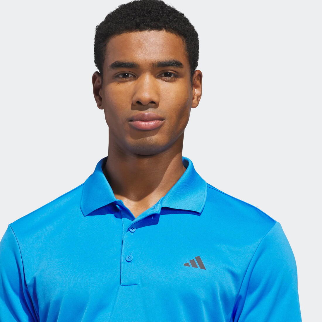 Polo de golf performance manches courtes homme, bleu