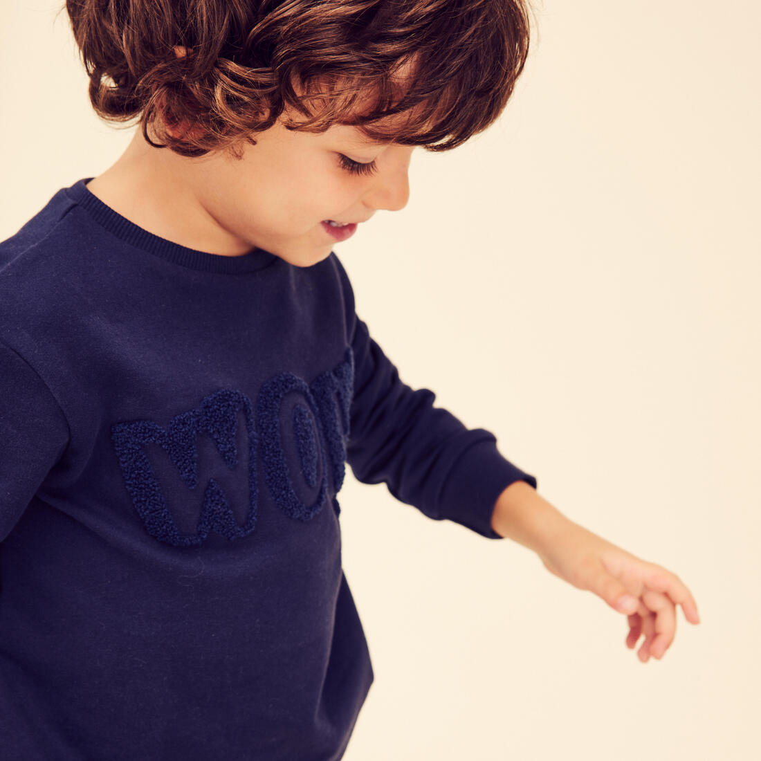 Sweat decat'oons imprimé beige baby gym enfant
