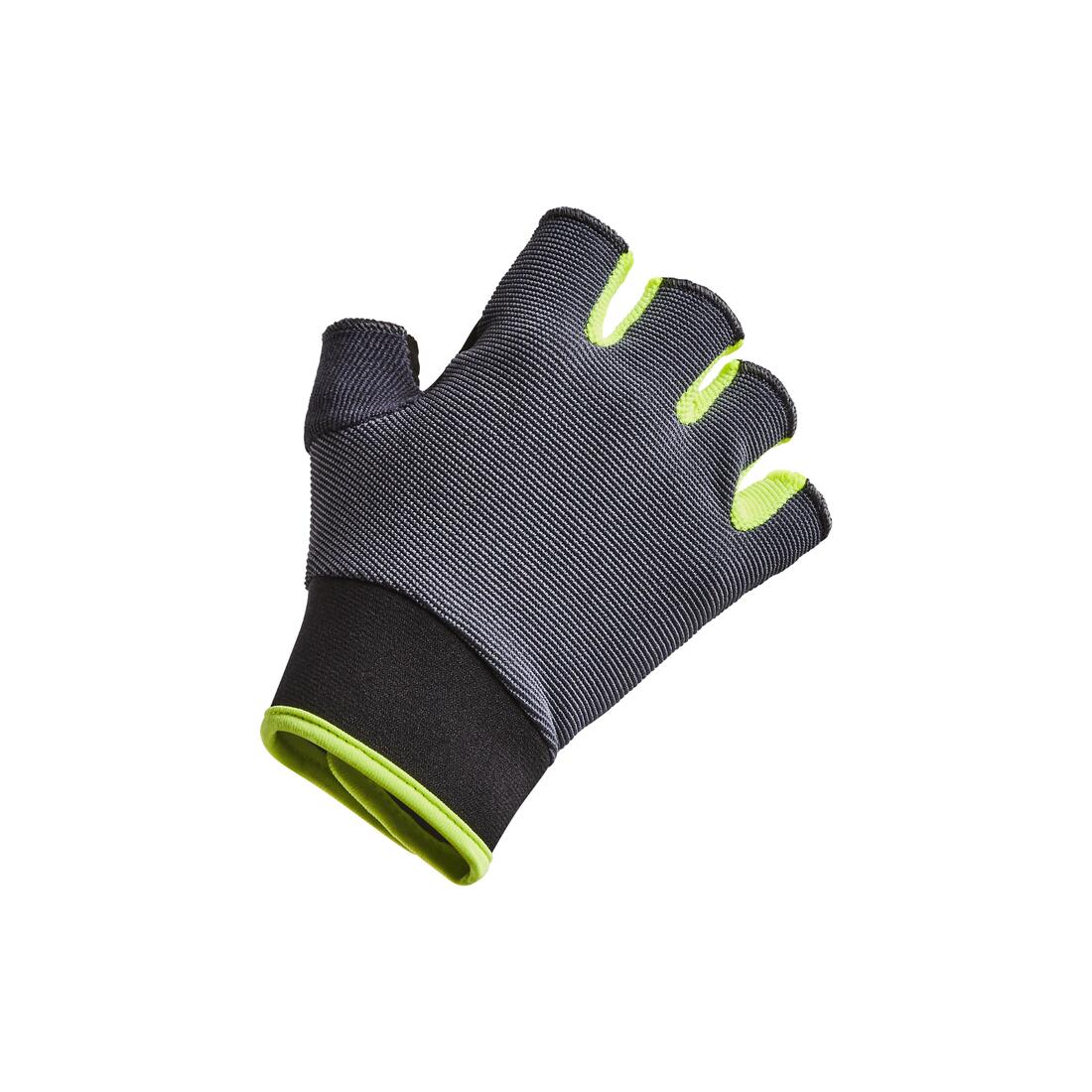 Gants velo enfant 500 noir 8-12 ans