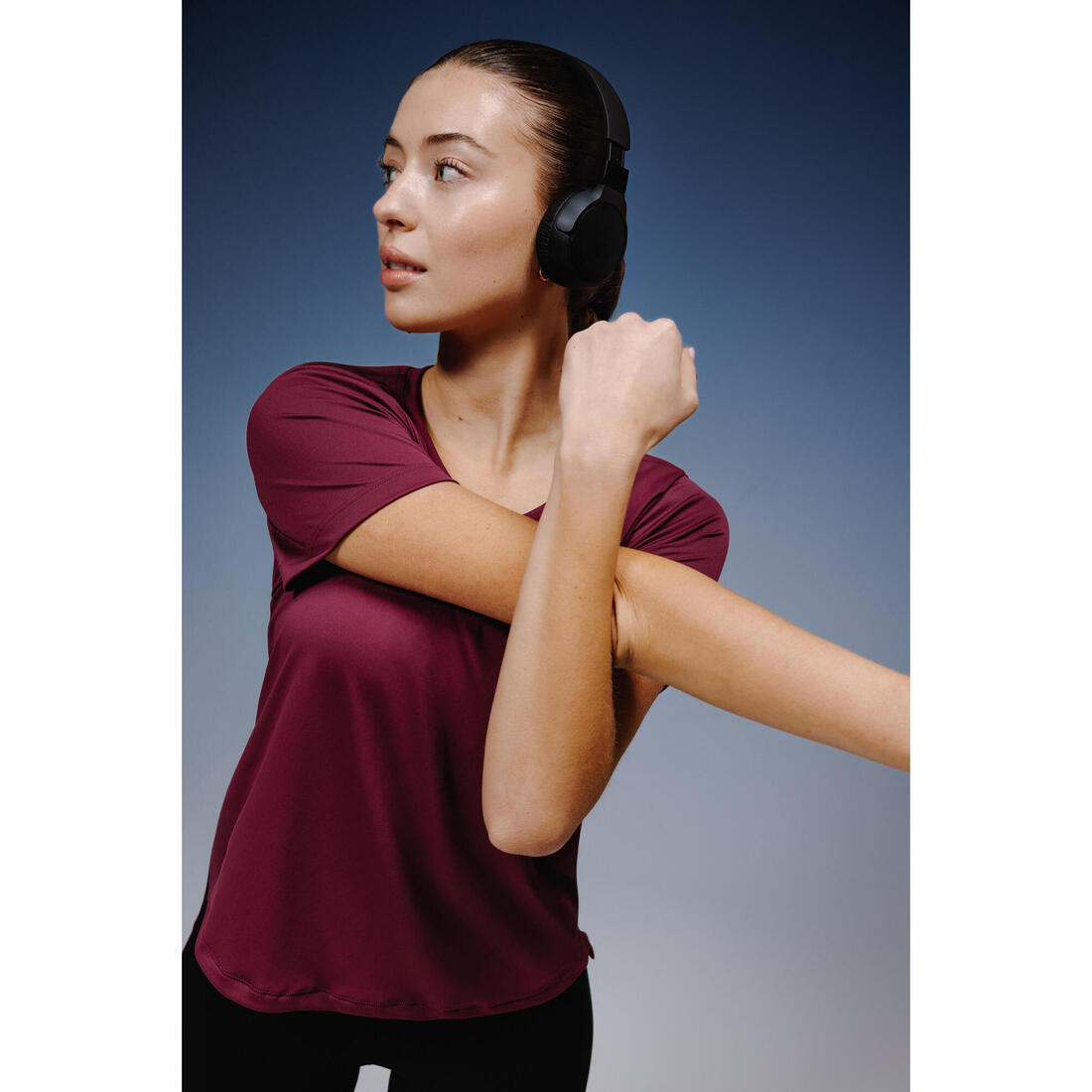 T-shirt fitness manches courtes femme