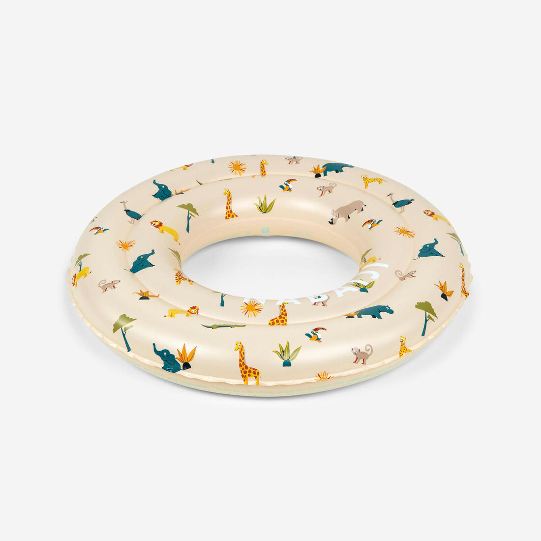 Bouée piscine gonflable 51 cm vert imprimé "PANDAS" pour enfant 3-6 ans