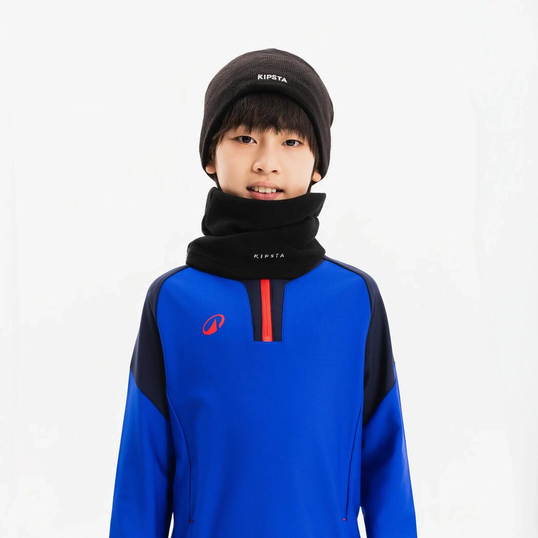 BONNET FOOTBALL ENFANT KEEPWARM NOIR