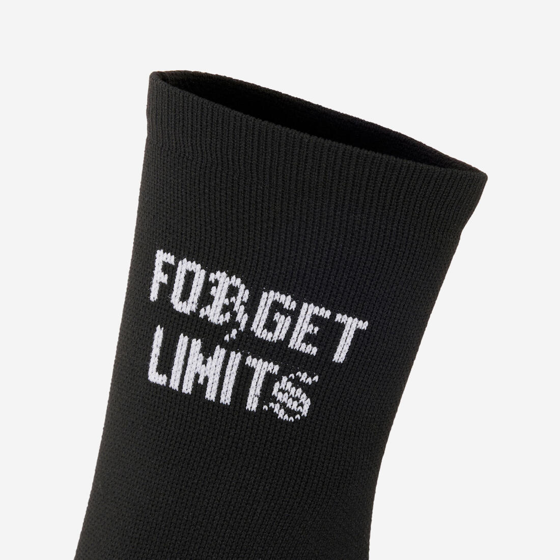 Chaussettes de fitness mi-mollet x5, noir imprimé