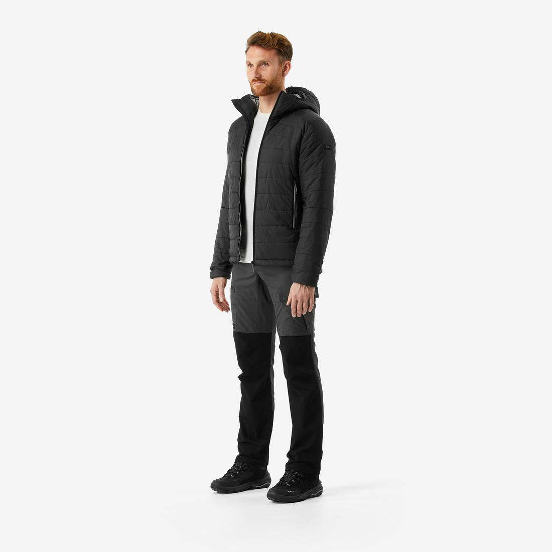Doudoune de trek synthétique à capuche homme, MT100 - 5°C