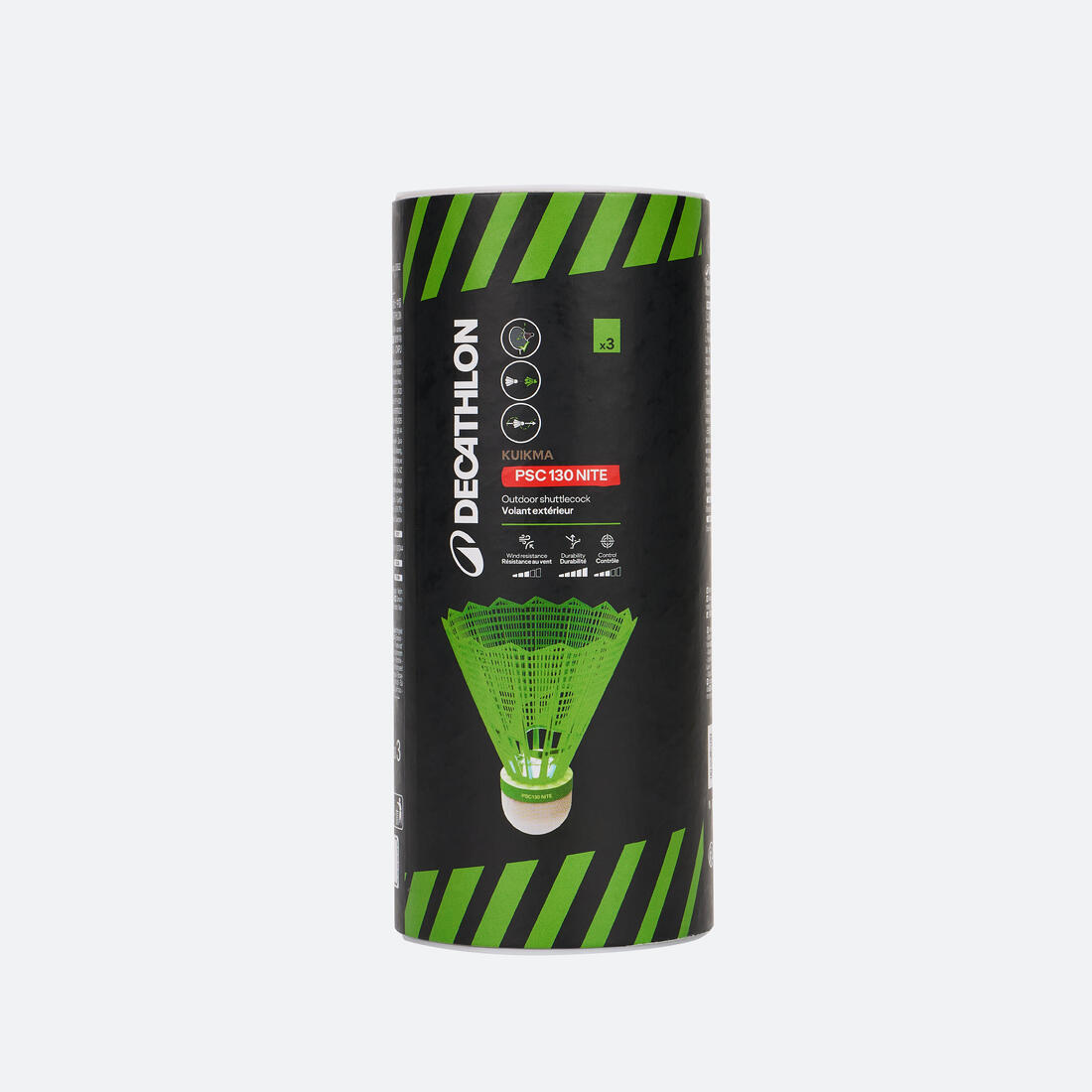 Volant Plastique pour Extérieur PSC 130 Nite *3 pour Jouer de Jour Comme de Nuit