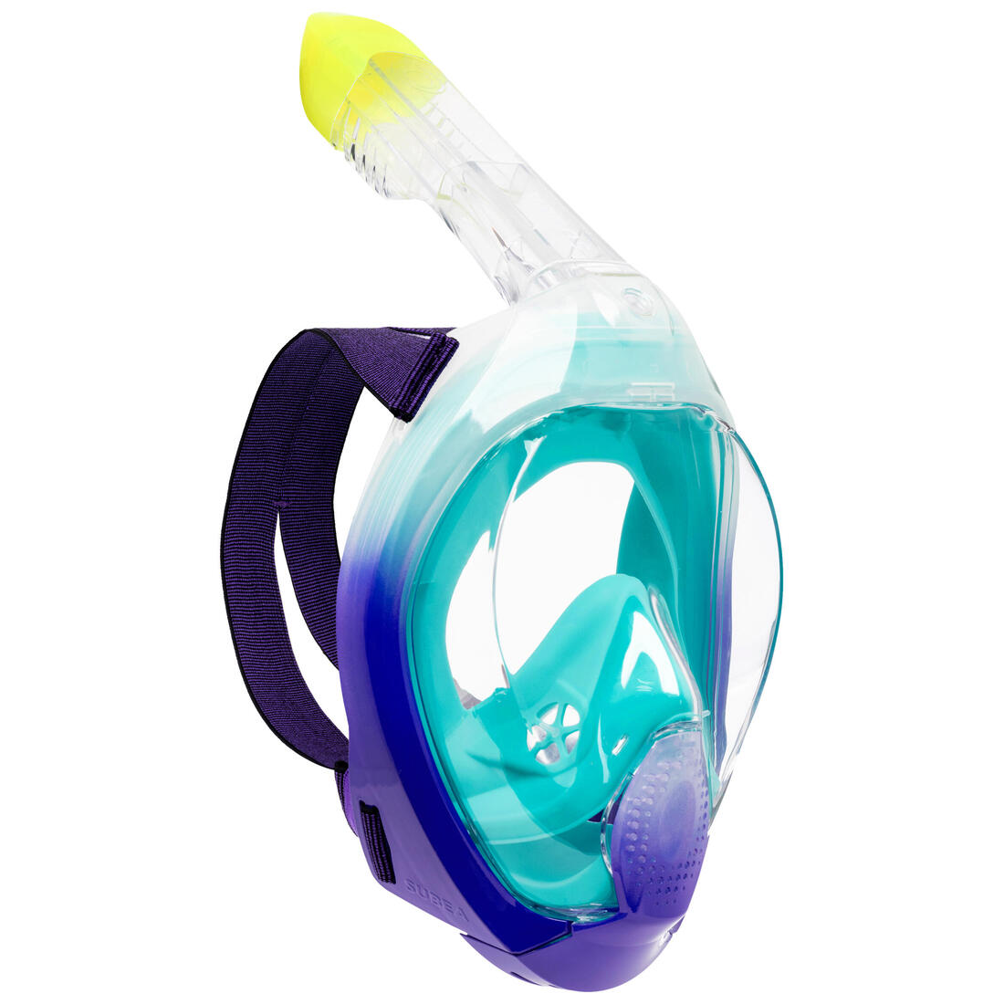 Masque snorkeling surface easybreath + avec valve acoustique > 10 ans - jungl