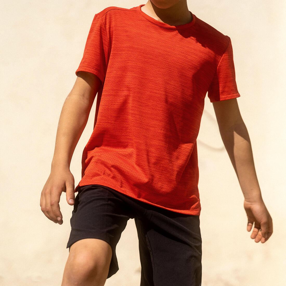 T-shirt enfant synthétique respirant - 500 marine