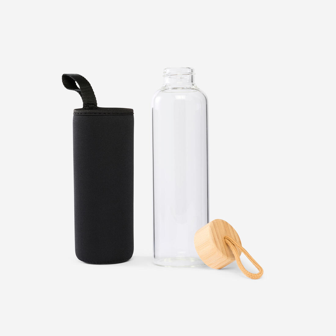 Gourde en verre avec ouverture facile