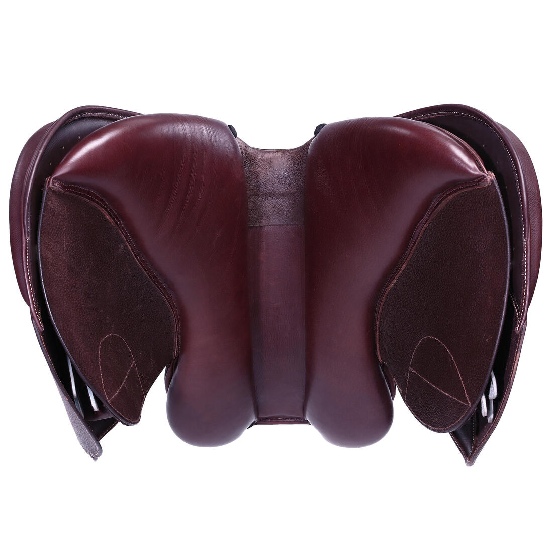 Selle équitation cuir polyvalente 17,5" Cheval - Paddock noire