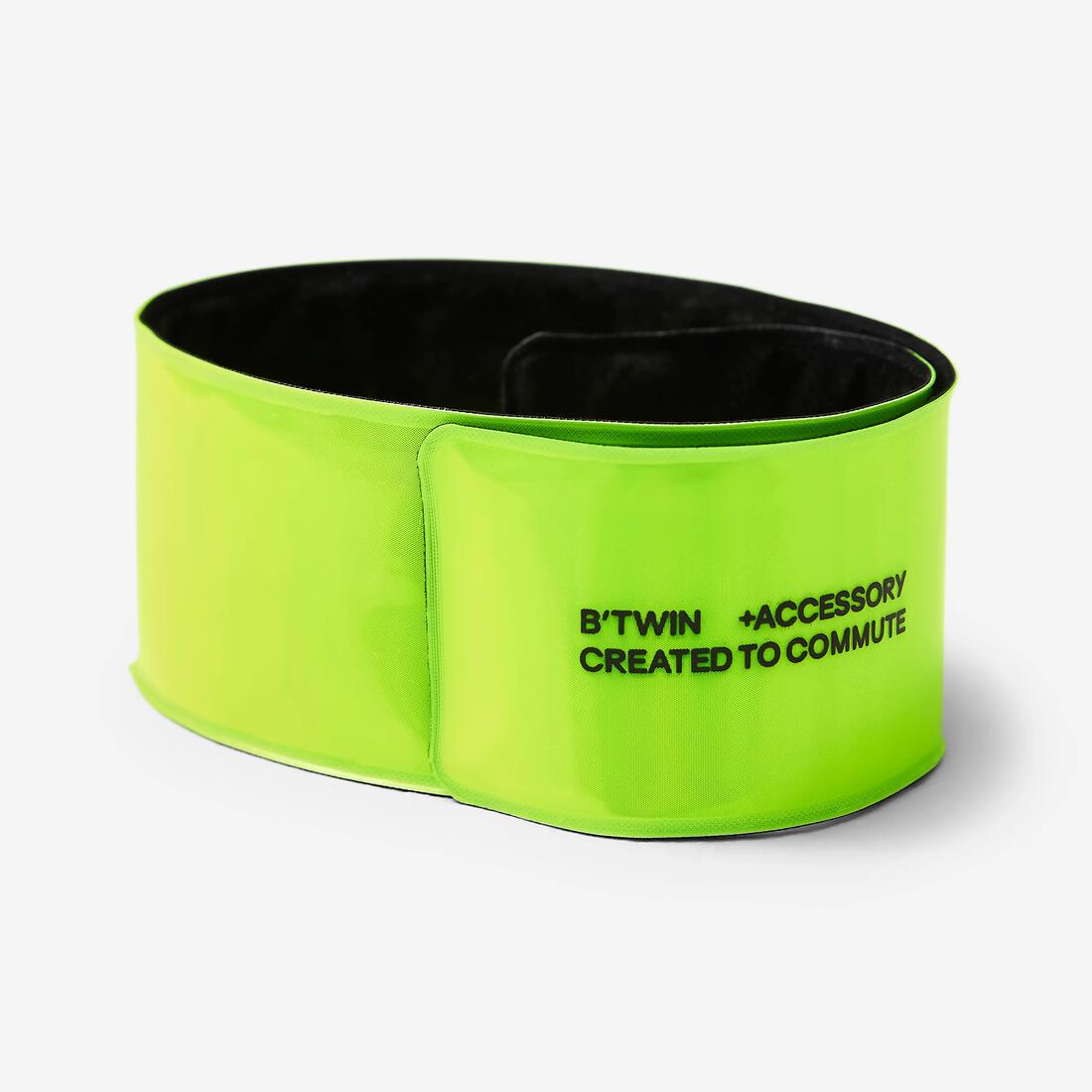 BRASSARD DE VISIBILITE VELO JAUNE FLUO