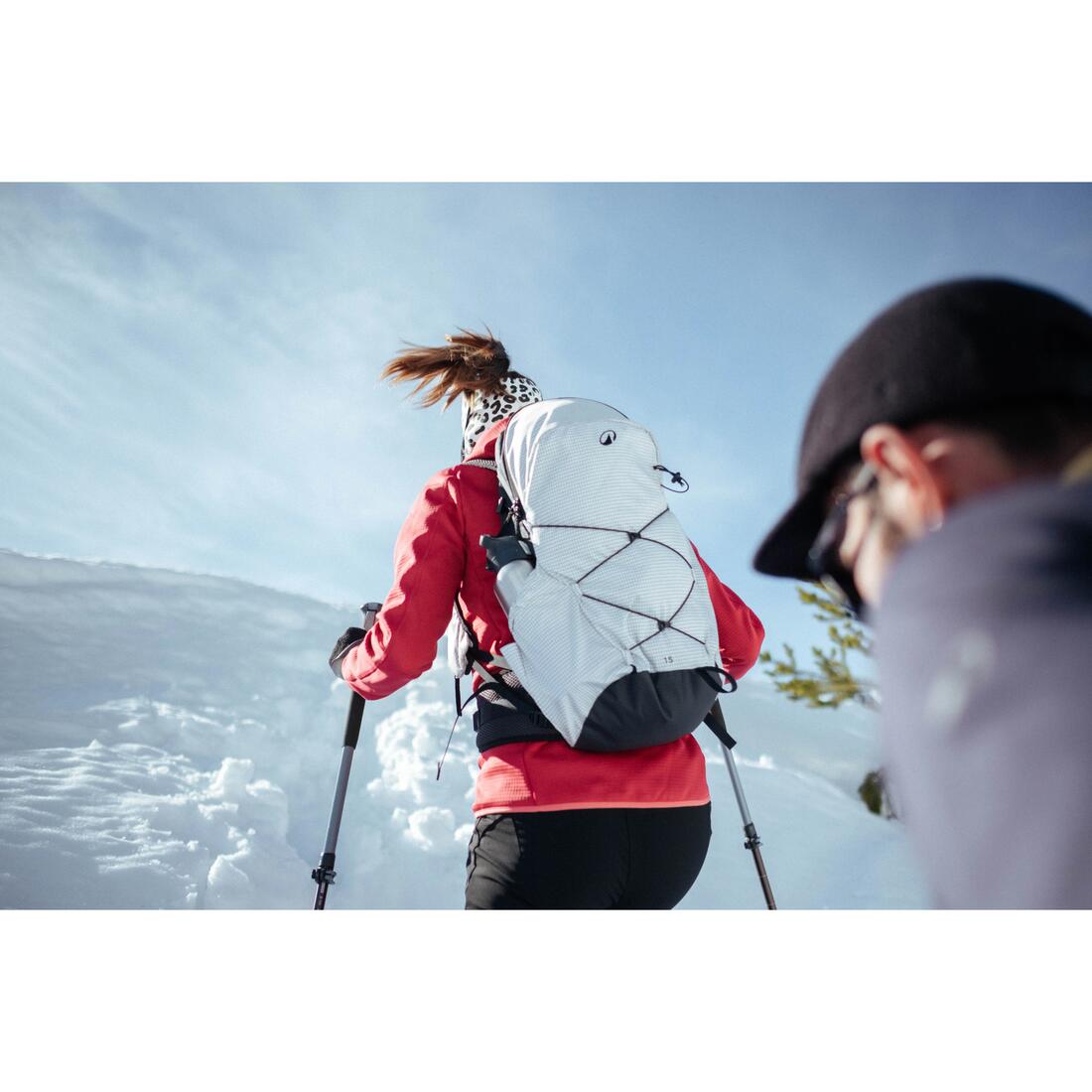 Polaire de randonnée montagne femme, MH500 full zip