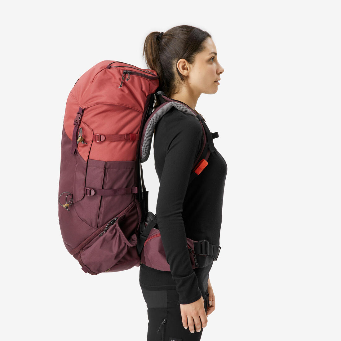 Sac à dos de trekking femme 50 l - mt 100 easyfit