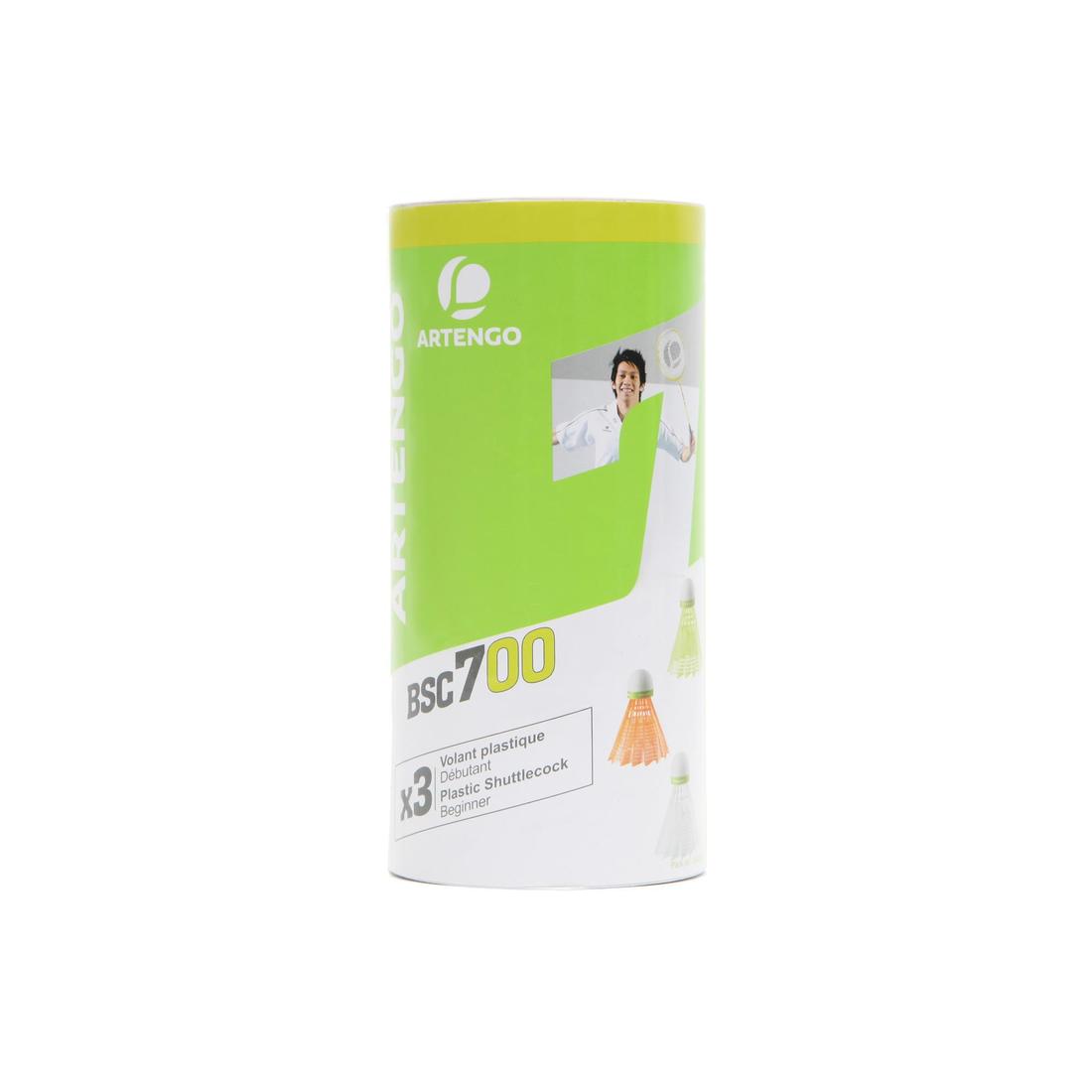 Lot De 3 Volants De Badminton En Plastique PSC 100 Medium