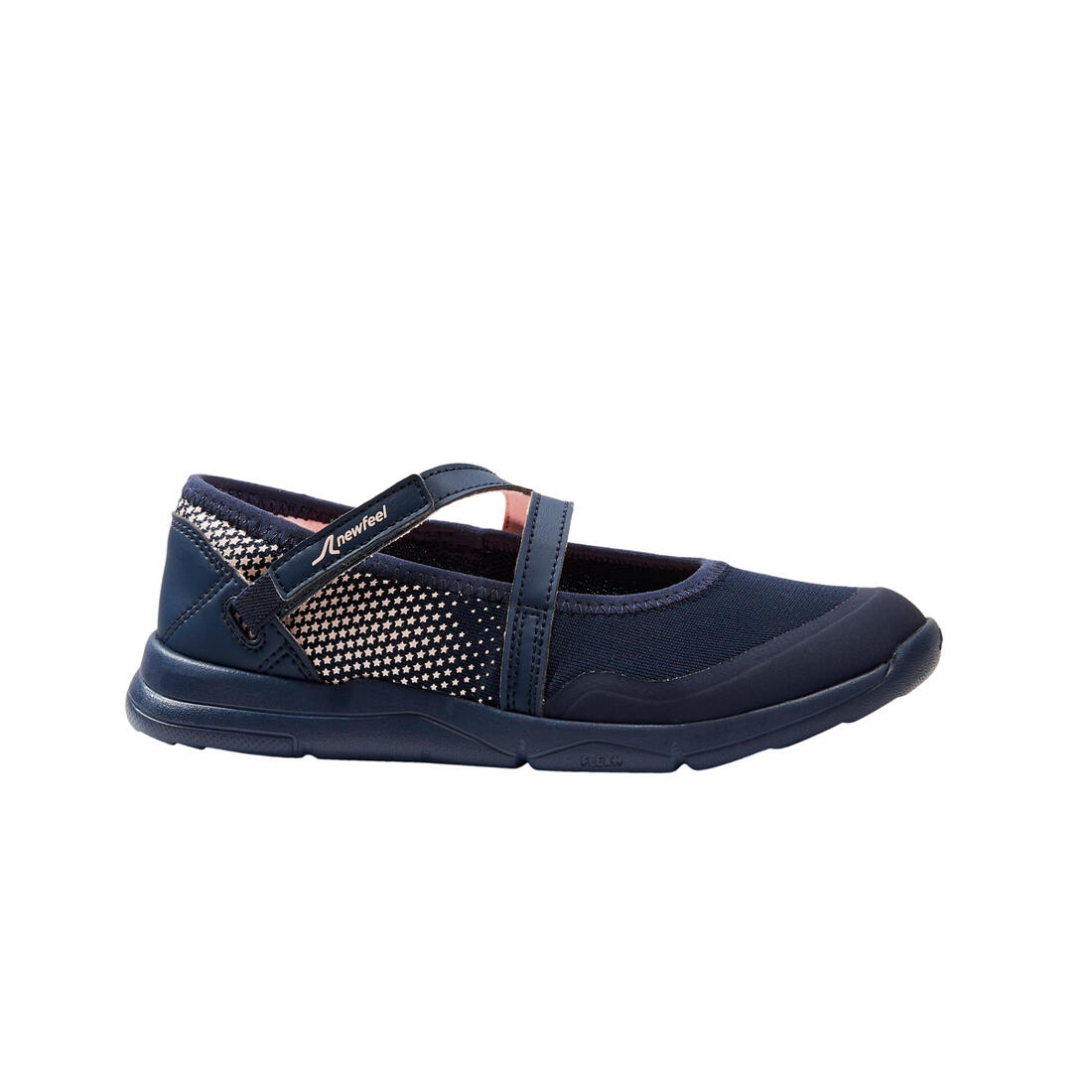 Ballerines à scratch enfant - PW 160 BR'EASY JR corail du 28 au 39