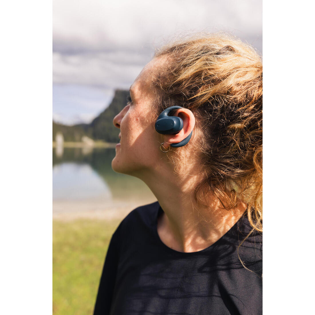 Écouteurs sans fil sport oreilles libres, DS500 bleu