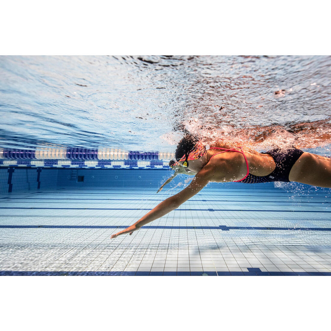 Maillot de bain de natation une pièce fille résistant chlore Lexa kali