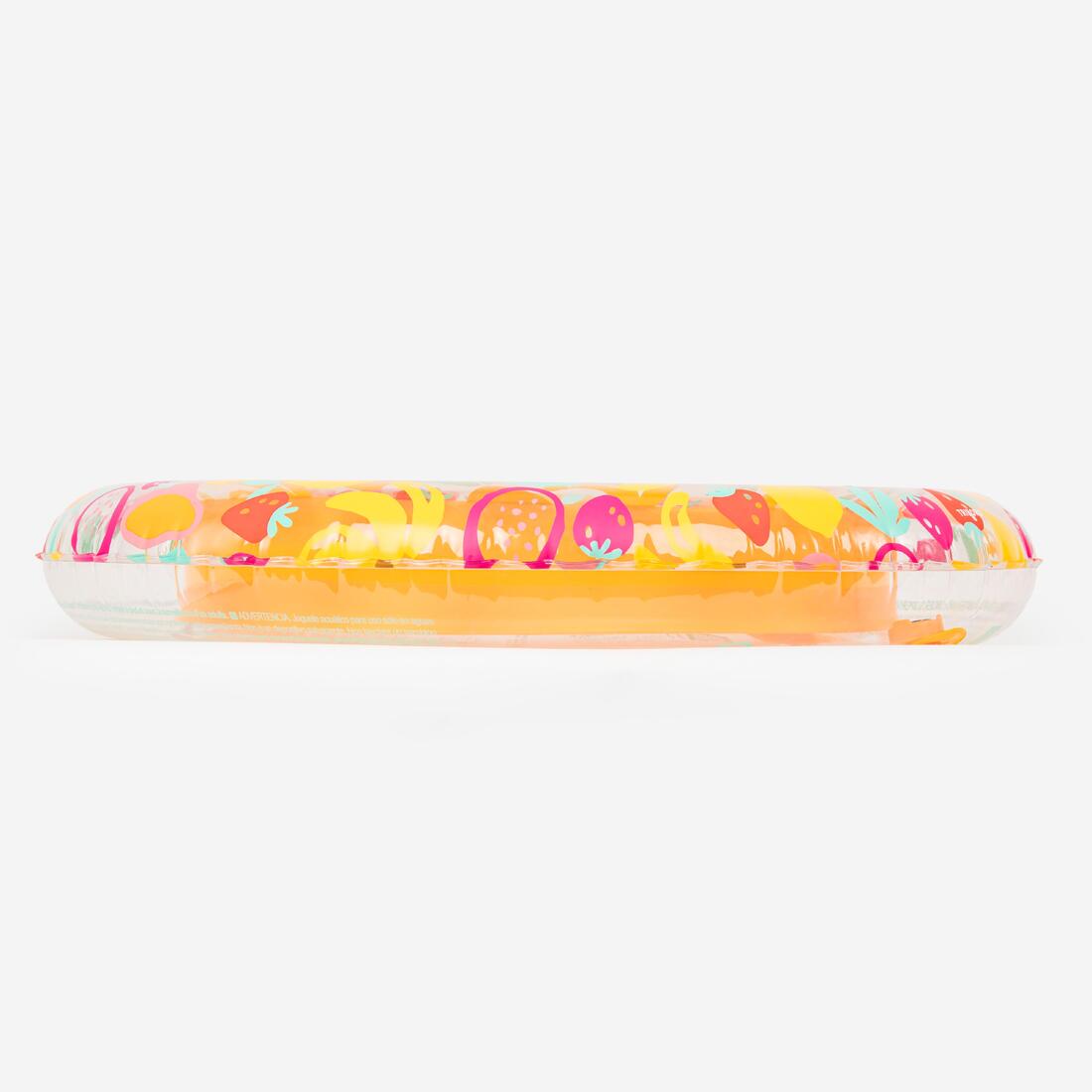 Bouée piscine gonflable 65 cm transparente savane