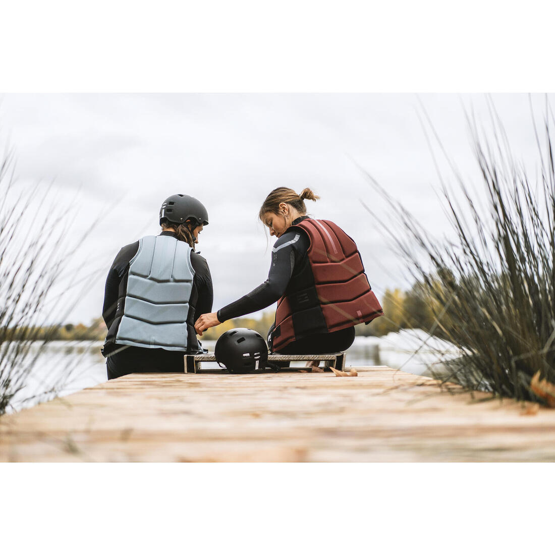 Gilet d'impact et d'aide à la flottabilité 50 N Wingfoil Wakeboard Femme - 500