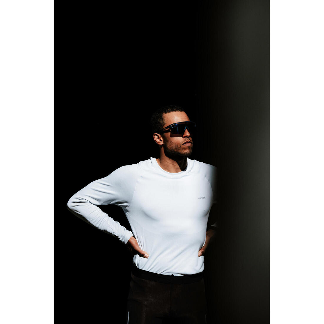 T-Shirt manches longues running sans couture Homme, KIPRUN Run 500
