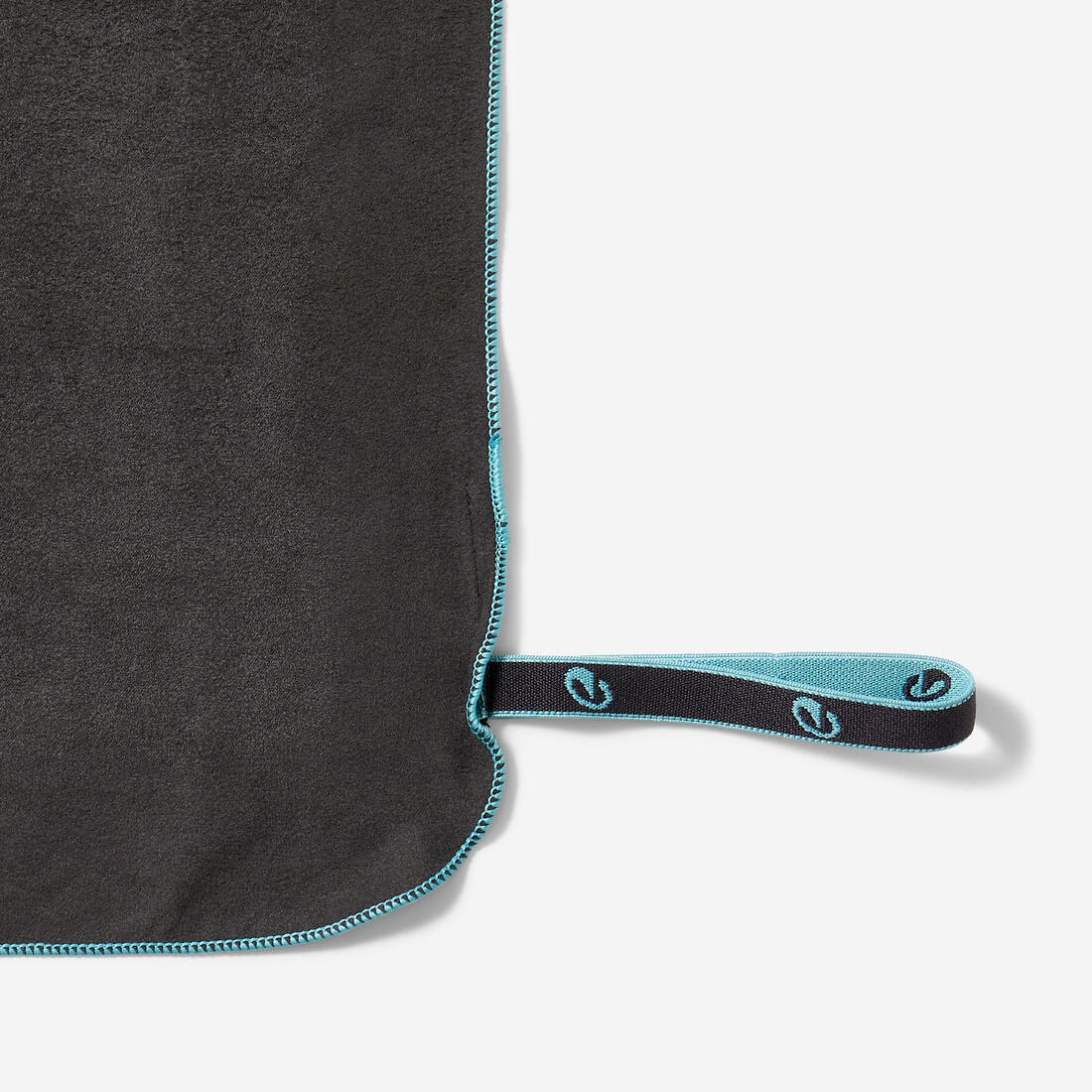 Serviette de bain microfibre gris foncé taille l 80 x 130 cm
