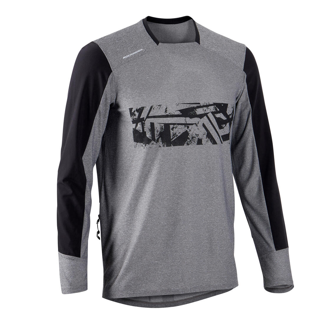 Maillot manches longues velo vtt expl 100 gris