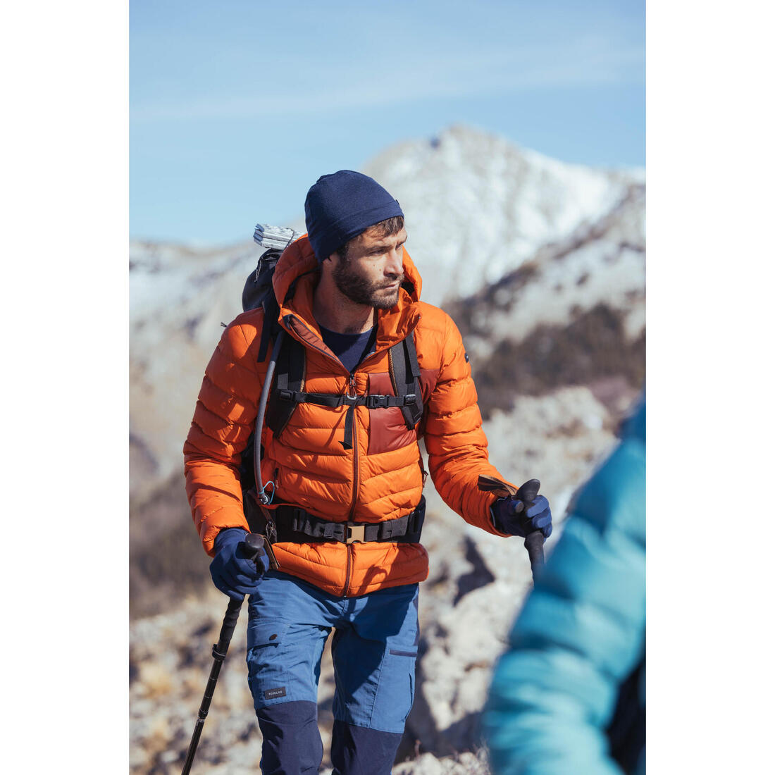 Gants tactiles et stretch de trekking montagne - MT500 marine - adulte
