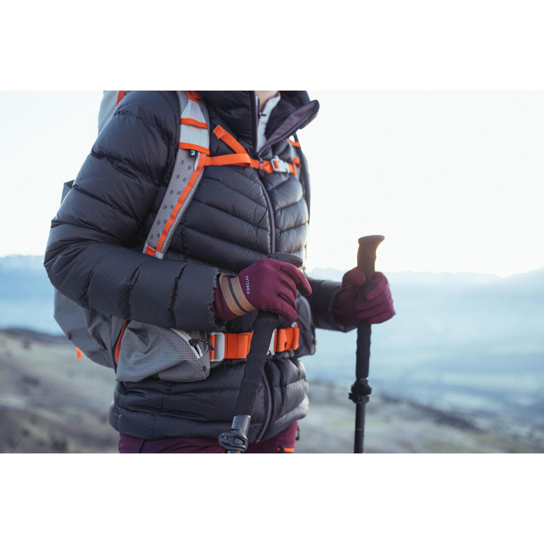 Gants tactiles et stretch de trekking montagne - MT500 marine - adulte
