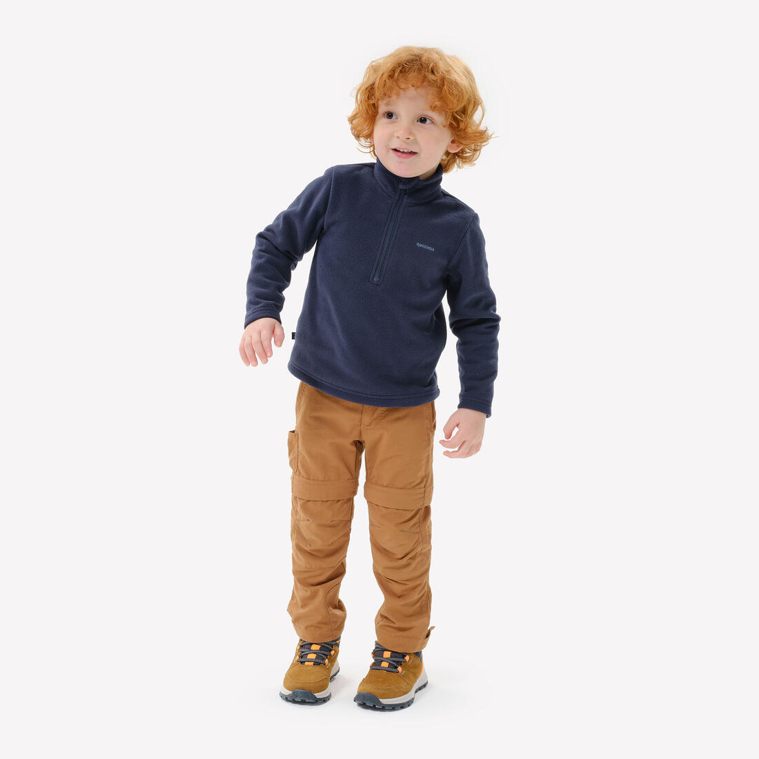 Polaire de randonnée enfant 2-6 ans, MH100 demi zip