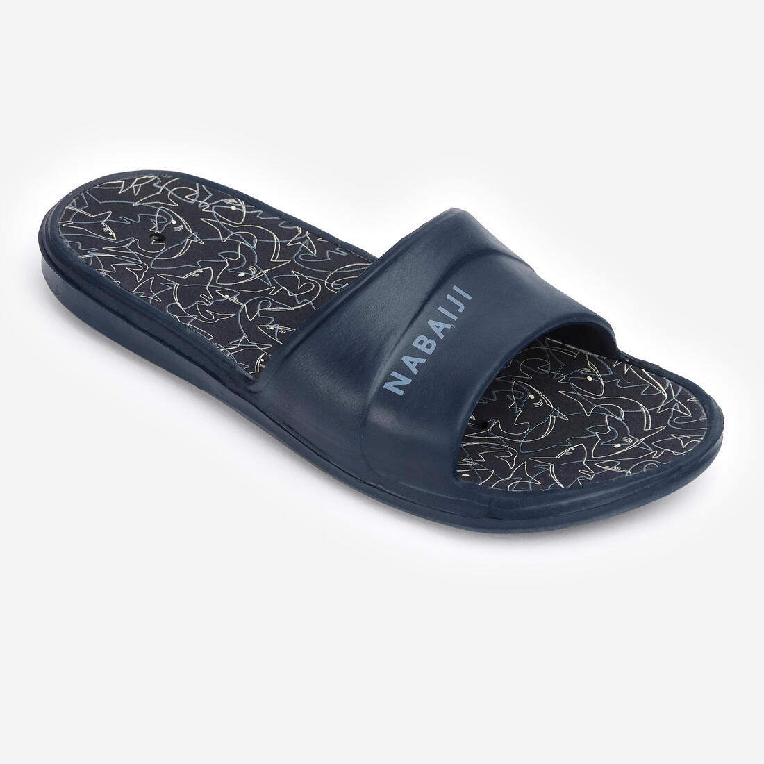 Sandale claquette piscine enfant slap 500 print croco