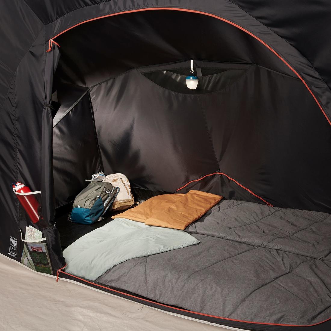 Tente de camping gonflable 4 places 2 chambres, Fresh & Black, Air Seconds 4.2