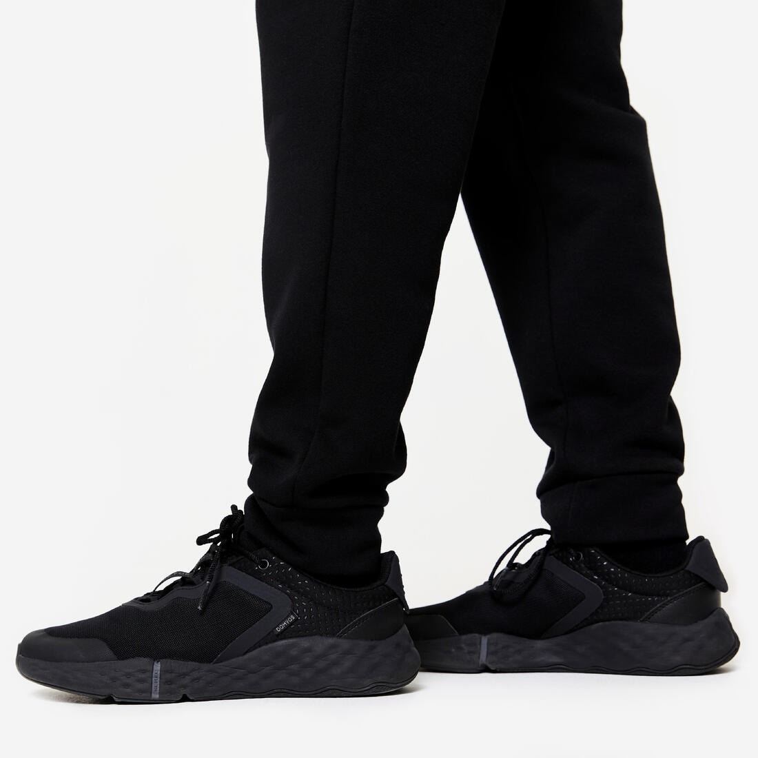 Pantalon jogging chaud fitness homme - 100 noir