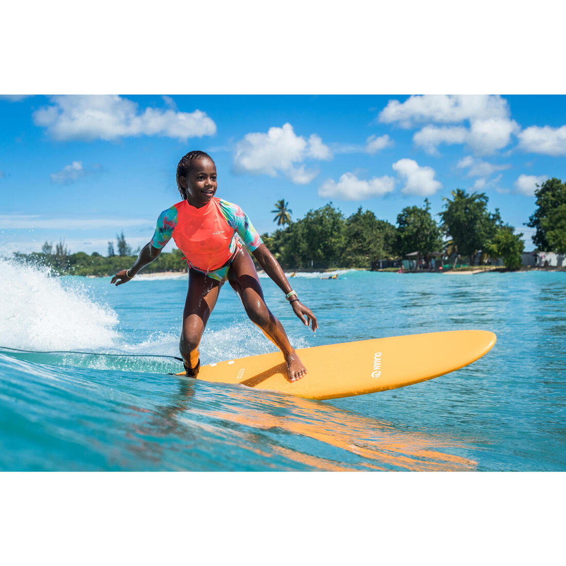 CULOTTE DE MAILLOT DE BAIN SURF FILLE MAEVA 500