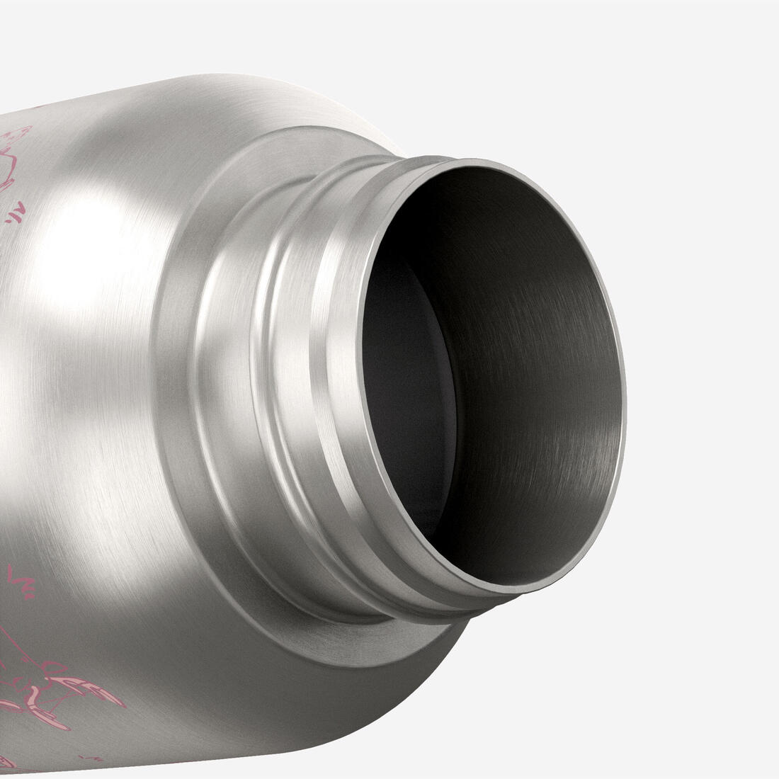 Gourde enfant isotherme 0,35L en acier inox avec bouchon instantané de randonnée
