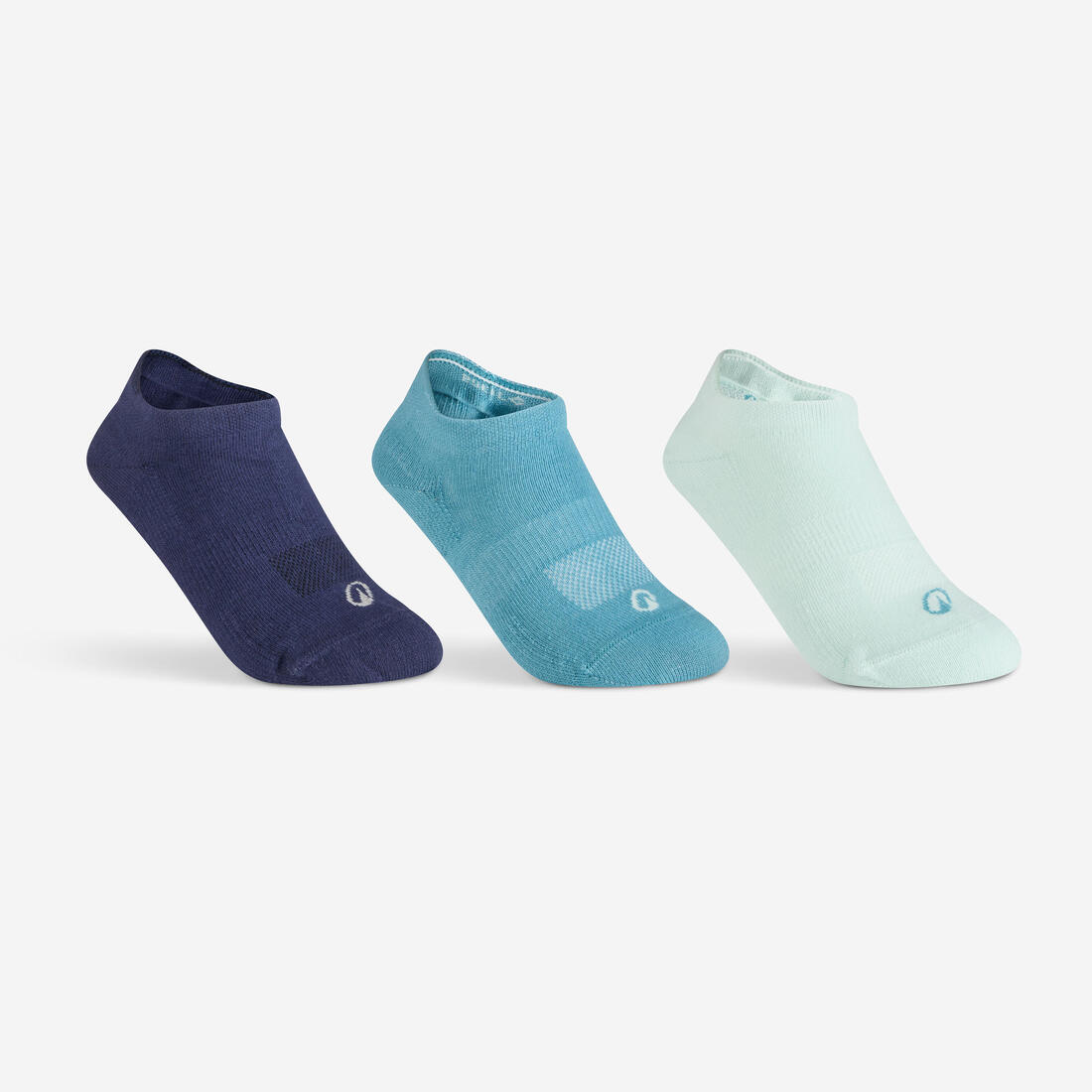 CHAUSSETTES TENNIS ENFANT BASSES ARTENGO RS 160 GRIS LOT DE 3