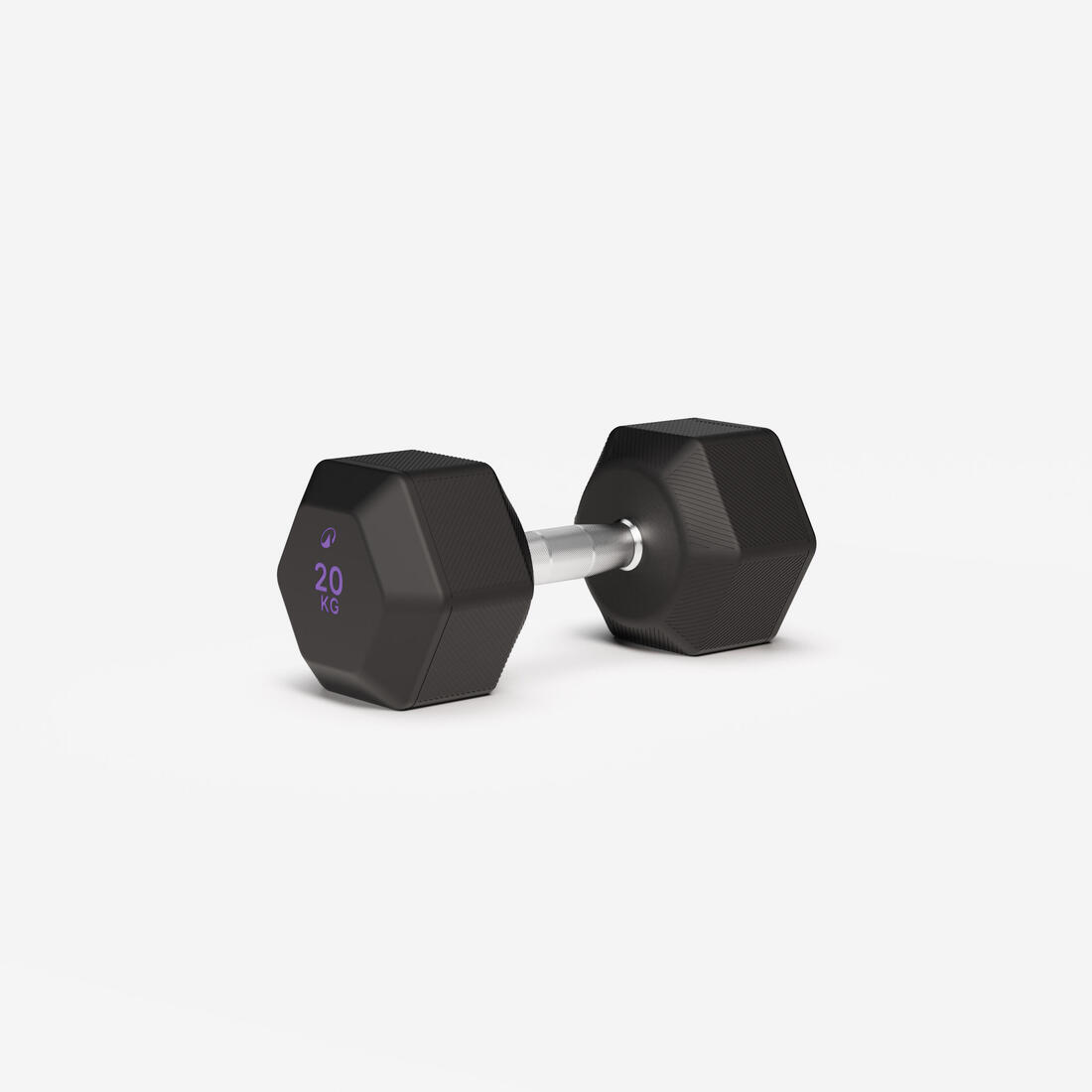Haltère de crosstraining et musculation Dumbbell hexagonale 20 kg, noir