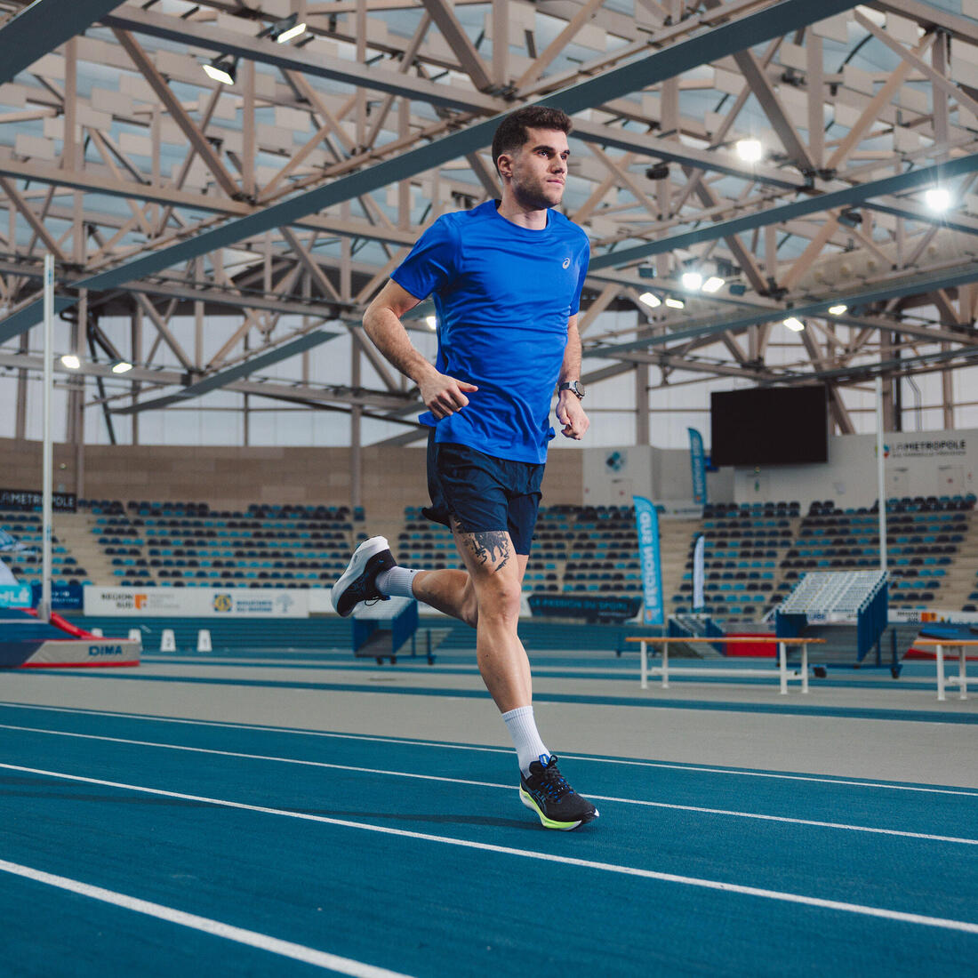 Chaussures de Running Homme, Asics GT-2000 14 noir bleu et vert