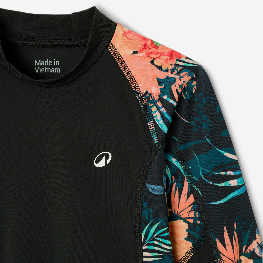 Tee shirt anti uv manches longues fille - 500 orchid