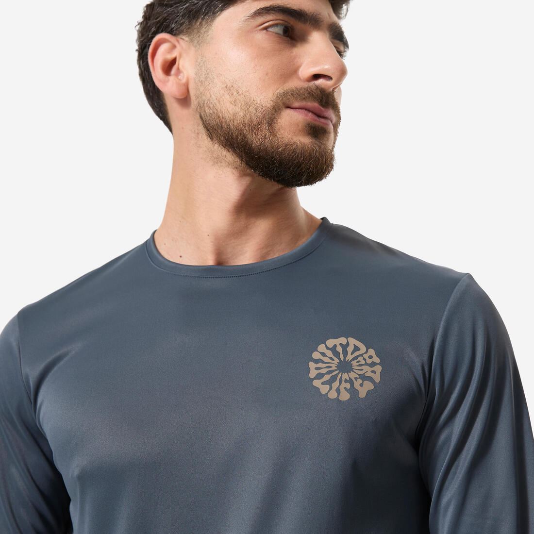 tee shirt de surf manches longues UPF50+ homme - flower