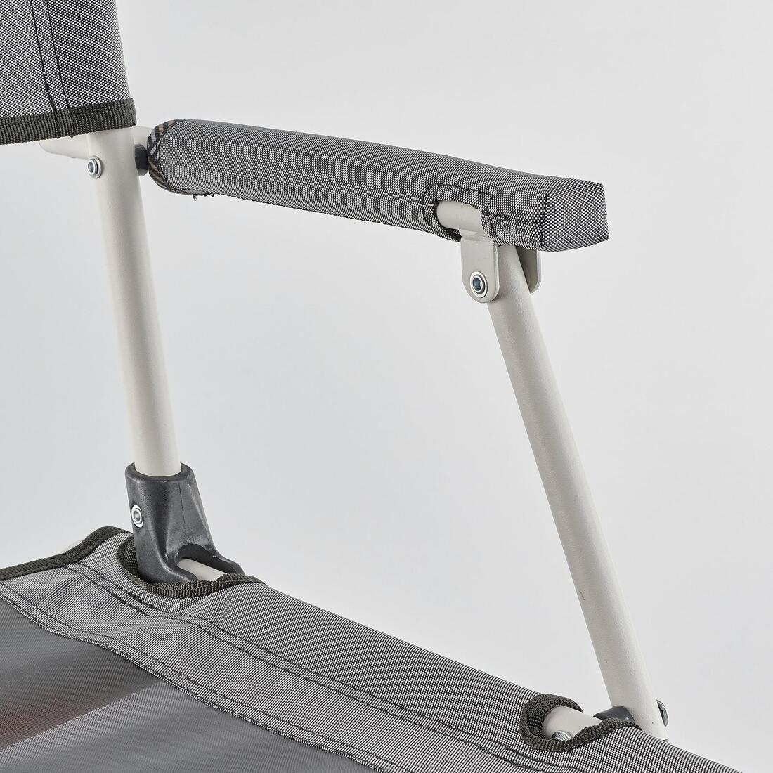 Chaise de camping pliante avec accoudoir