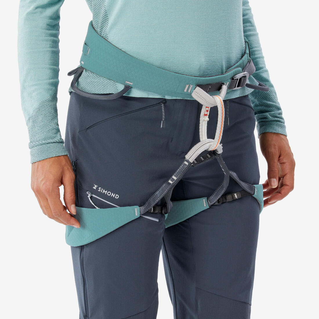 Pantalon alpinisme léger femme, Light evo gris foncé