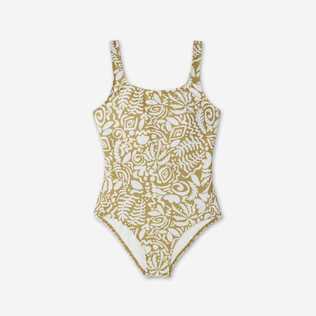 Maillot de bain 1 pièce natation Femme - Heva Joy moti poly vert