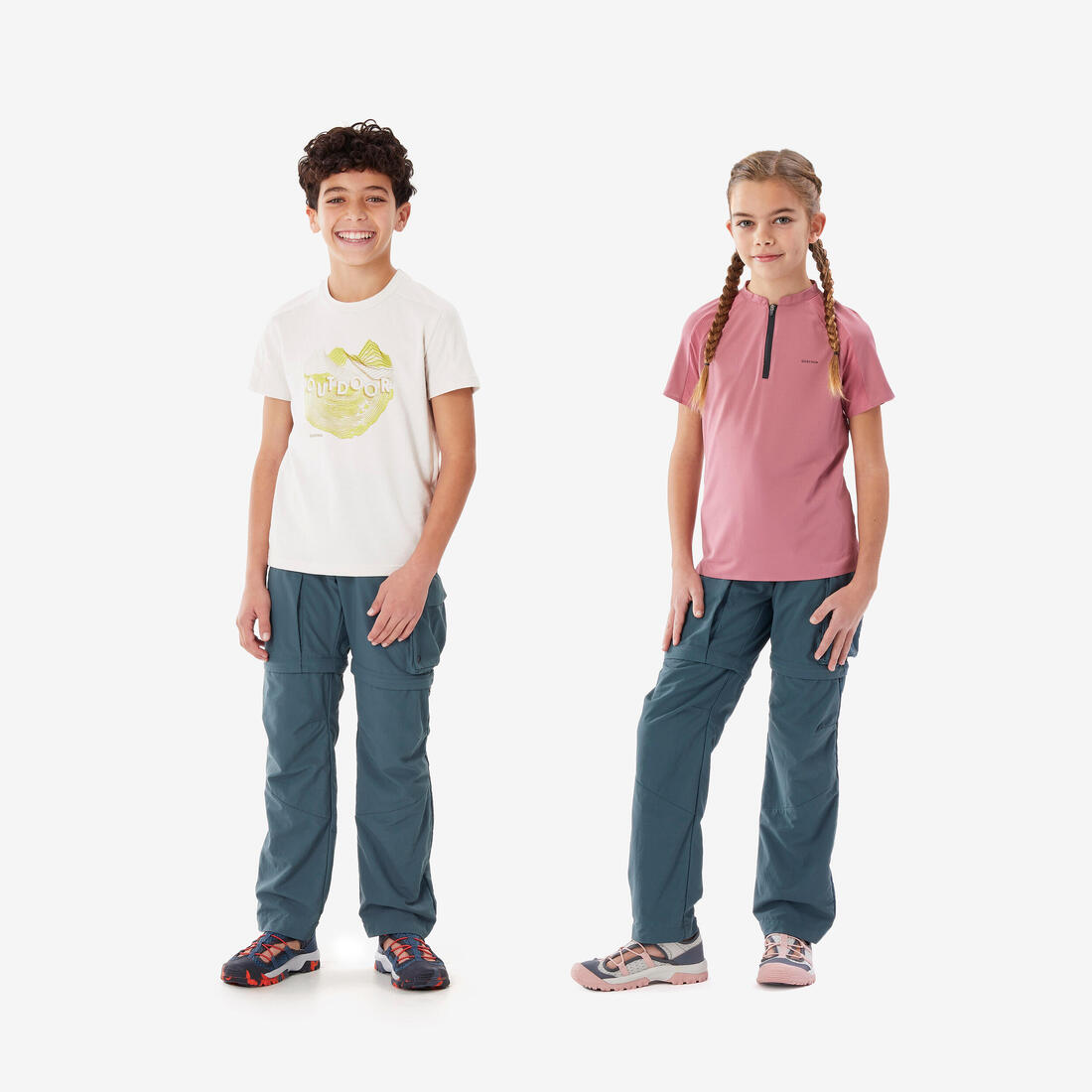 Pantalon modulable de randonnée enfant 7-15 ans, MH500